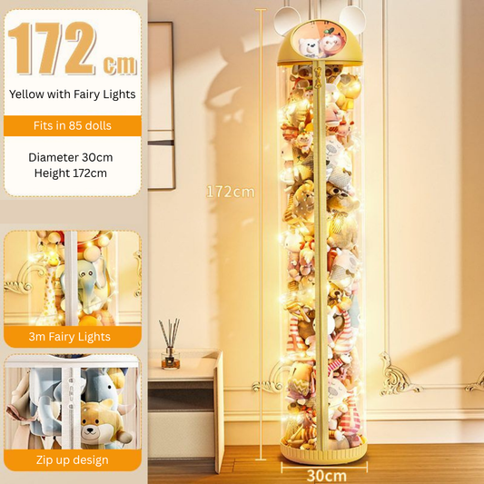 Home Toy Transparent Panda Doll Organising Box 1.72m