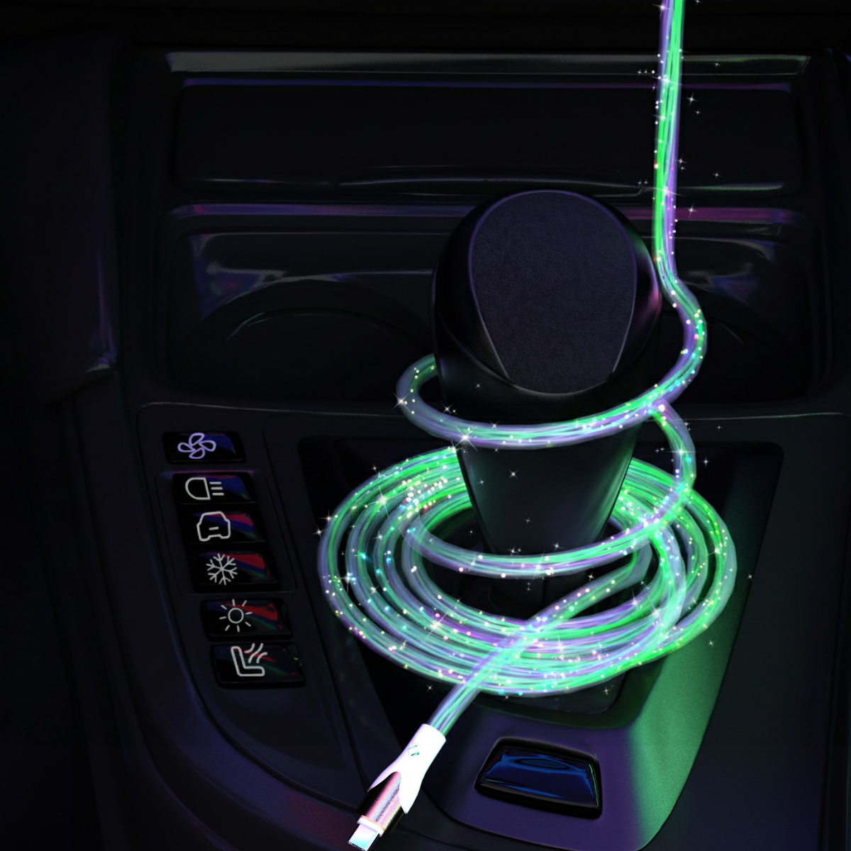 6A RGB Glowing USB to Type-C Charging Cable Photo