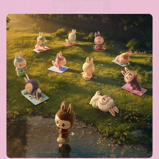 All Variants of Cute LABUBU Lazy Yoga Series Figures