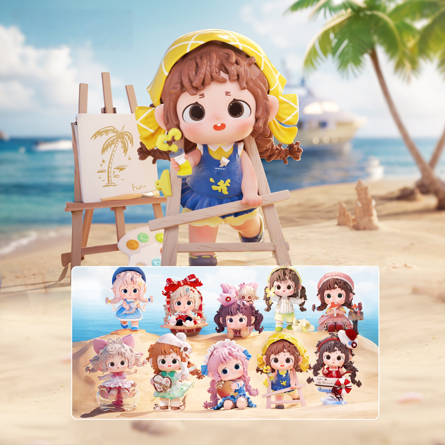All variants of cute and beautiful Fufu Happy Inspiration figures