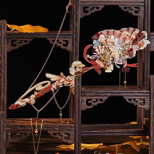 Art Model - DIY 3D Puzzle Wearable Chinese Style Sword Hairpin Ginkgo