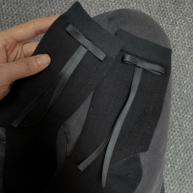 Aze Textiles - Ribbon Bow Mid-High Cotton Socks
