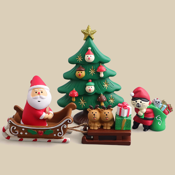 BORING - Creative Christmas Sled Mini Decoration Set