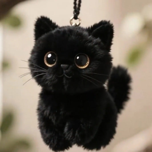 Black Cat Bag Charm