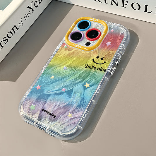 Rainbow Smiley iPhone Case