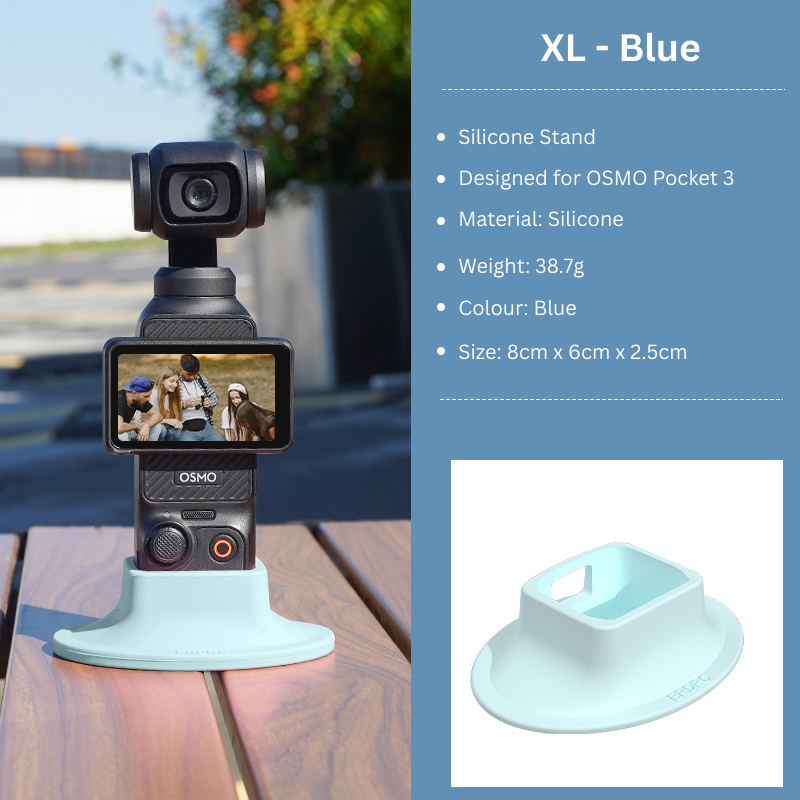 Blue Extra Large Osmo Pocket 3 Silicone Stand