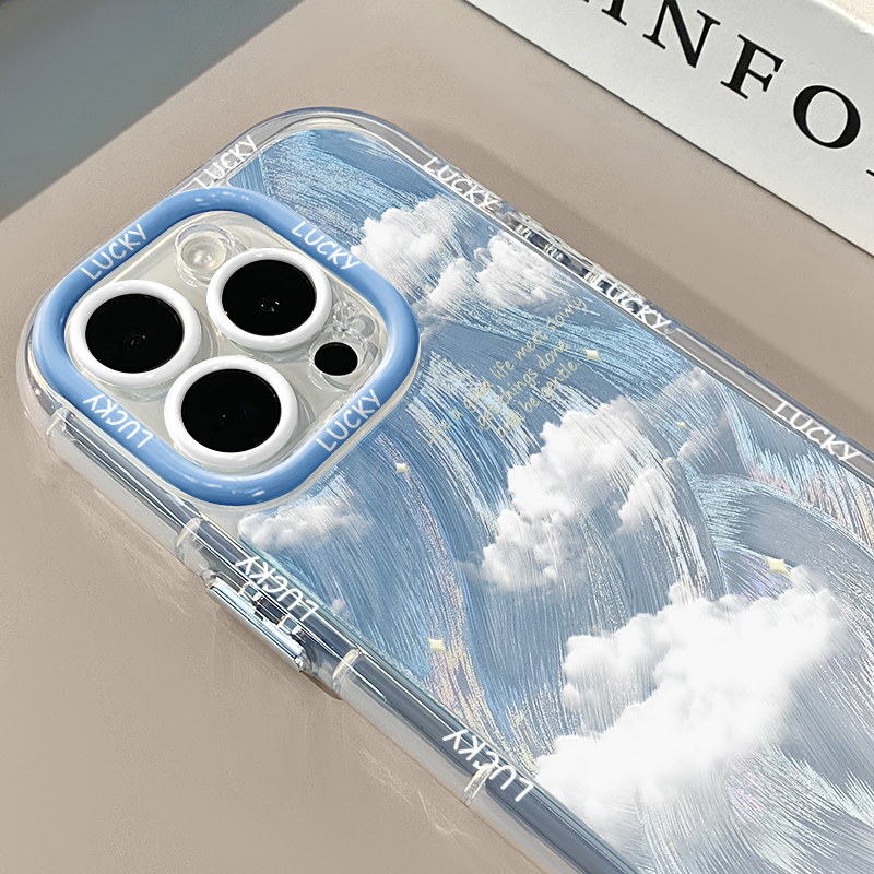 Blue Sky & White Cloud  iPhone Case