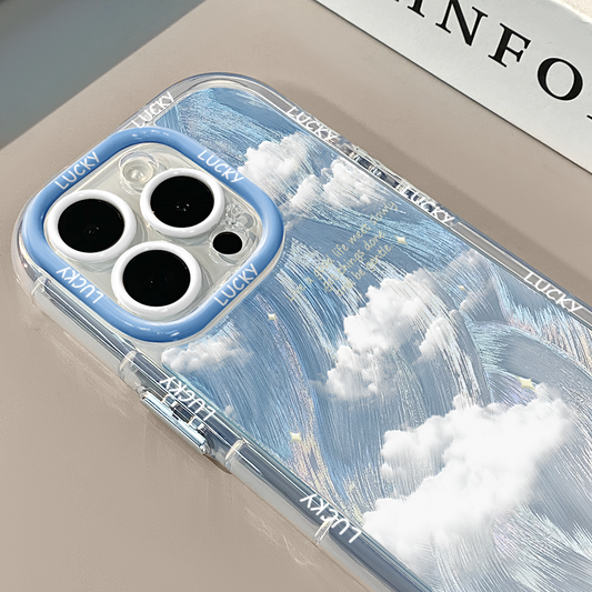 Blue Sky & White Cloud  iPhone Case