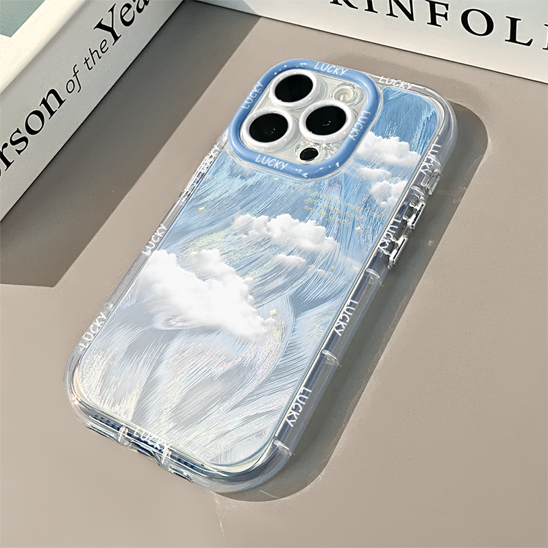 Blue Sky & White Cloud iPhone Case