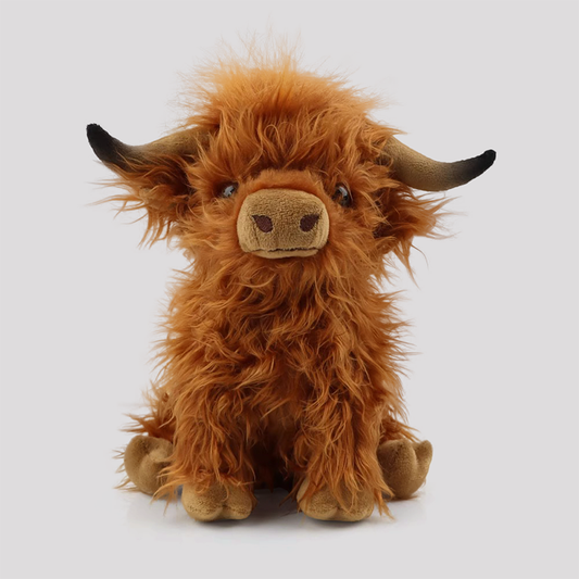 Brown Scottish Highland Cattle Plush Toy