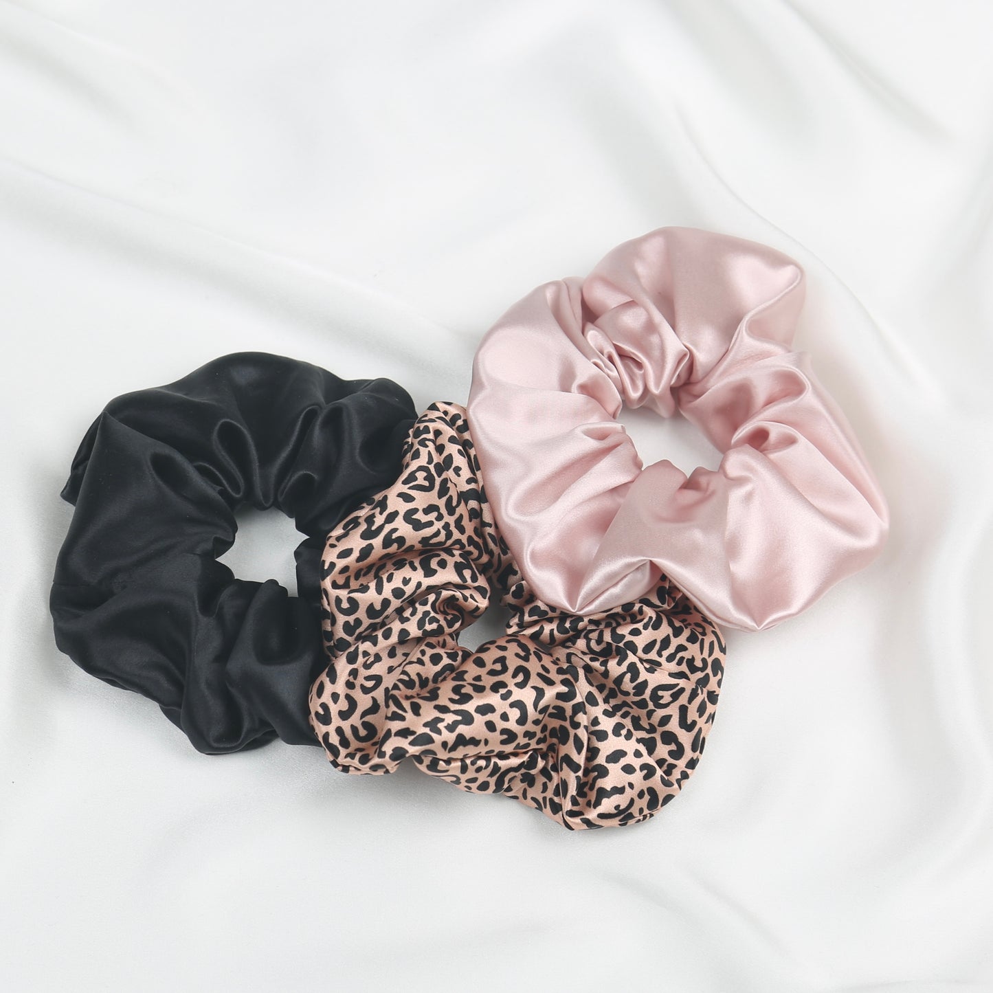 Bundle 1 No-Crease Silk Scrunchies