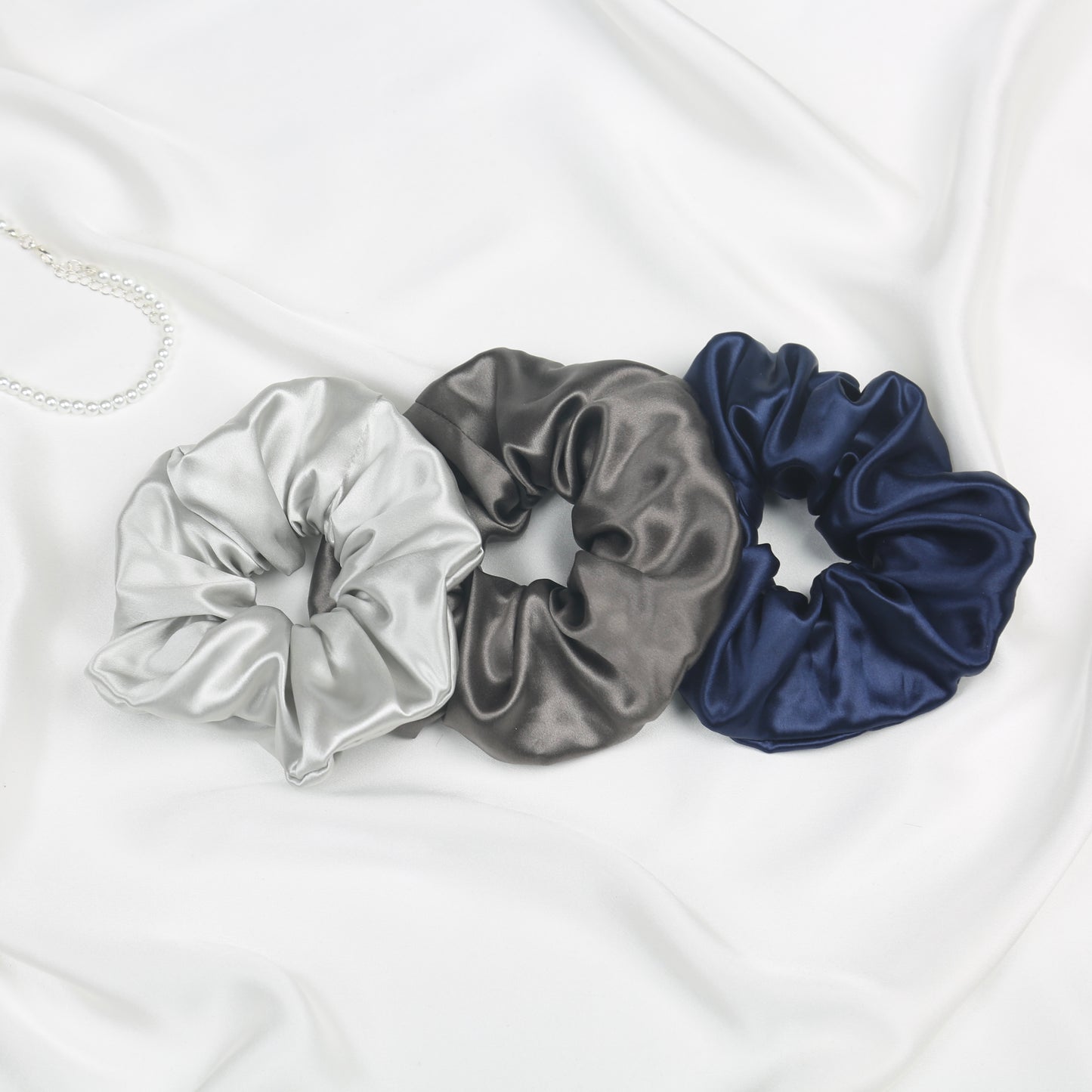 Bundle 3 No-Crease Silk Scrunchies