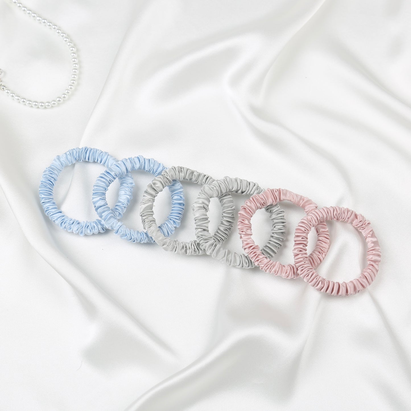 Bundle 2 Silk Small Scrunchies