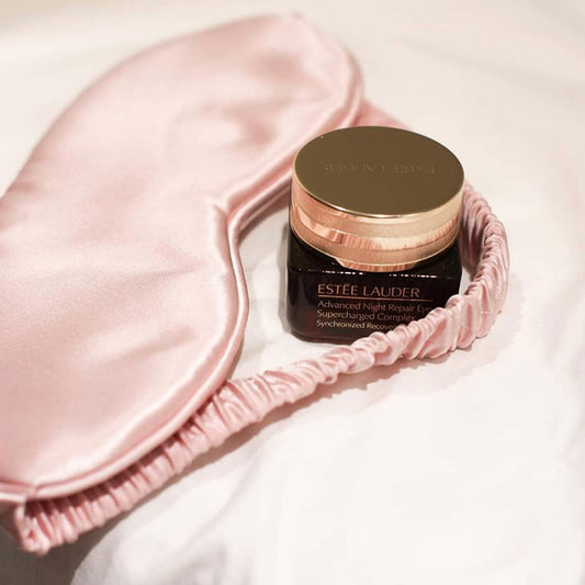 Camellia Silk Studio - Double-Sided Breathable Light Blocking 100% Mulberry Silk Sleep Mask Pink