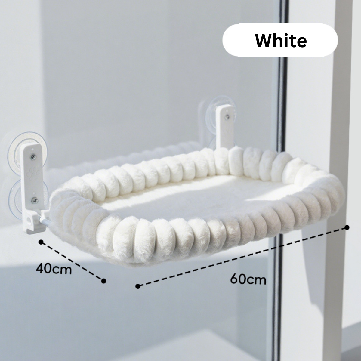 Cat Window Bed White