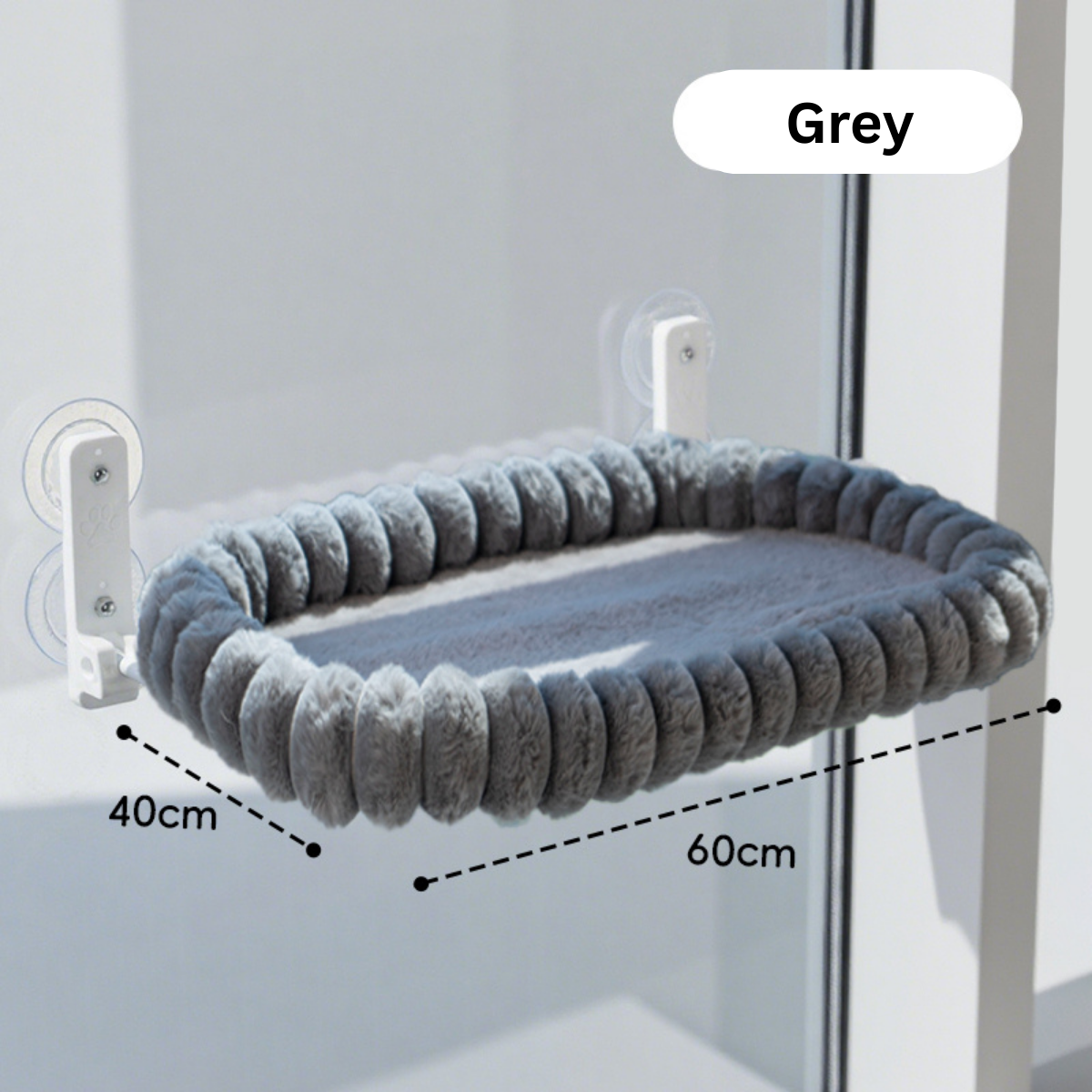 Cat Window Perch Grey