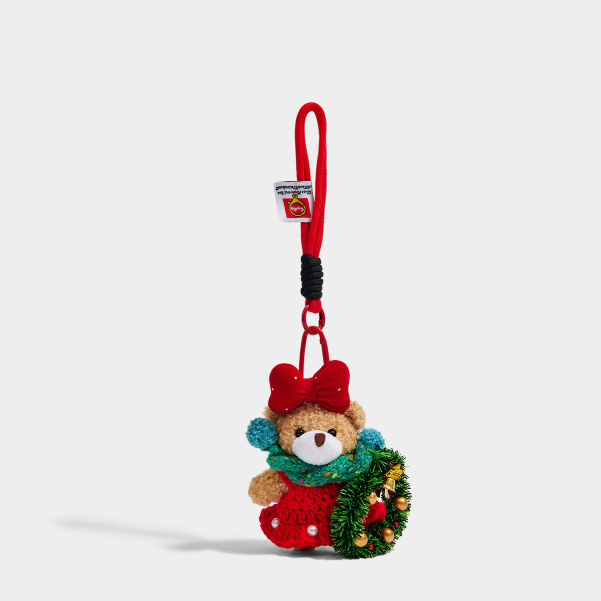 Ms Bear Christmas Bag Charm