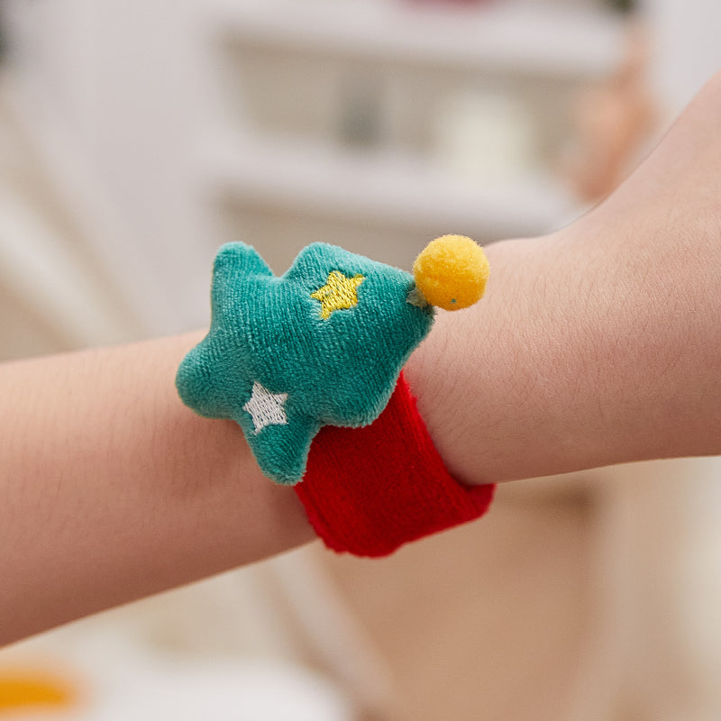 Christmas Slap Bracelets Xmas Tree with Stars