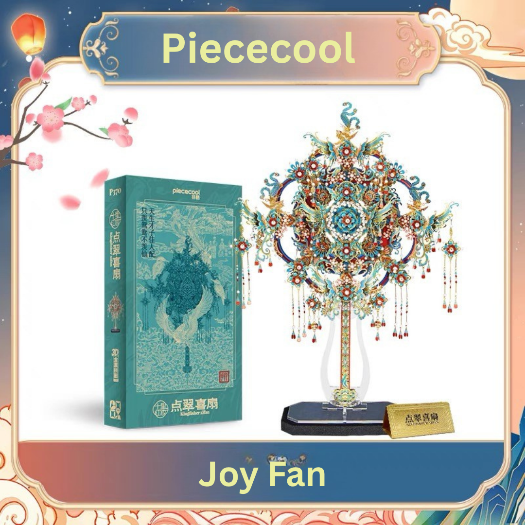 DIY 3D Puzzle Kingfisher Joy Fan