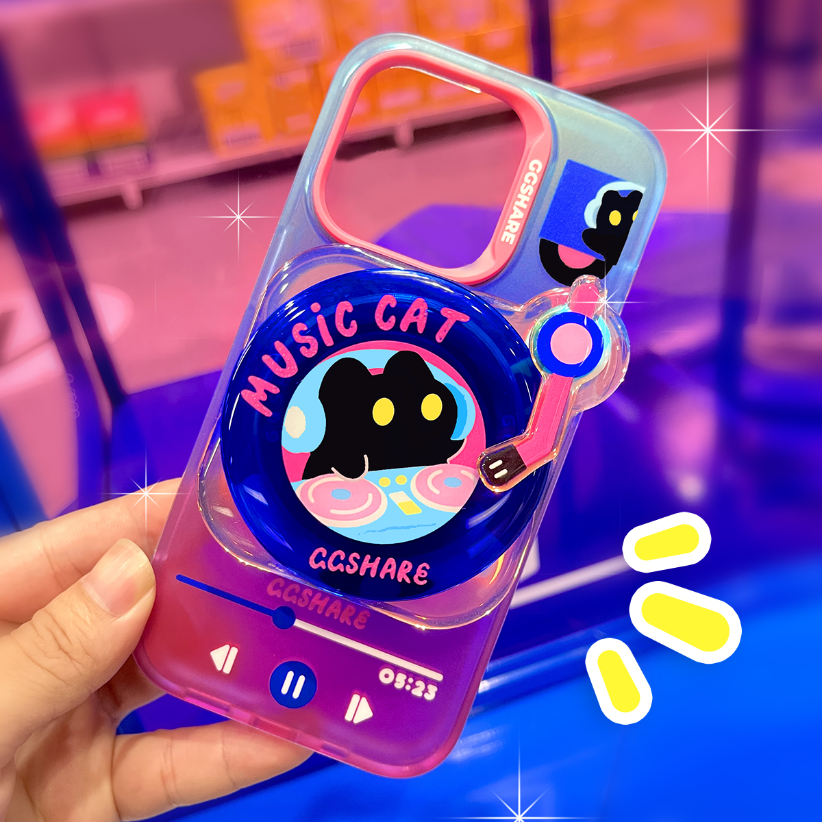 DJ Cat Magnetic Phone Case