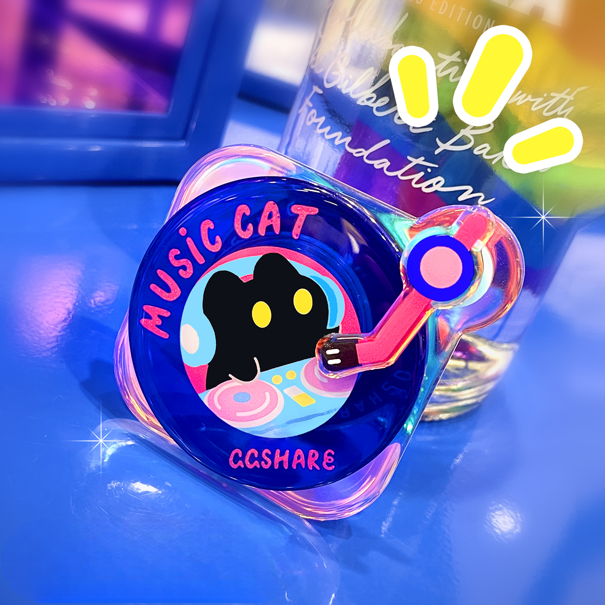 DJ Cat Magnetic Phone Holder