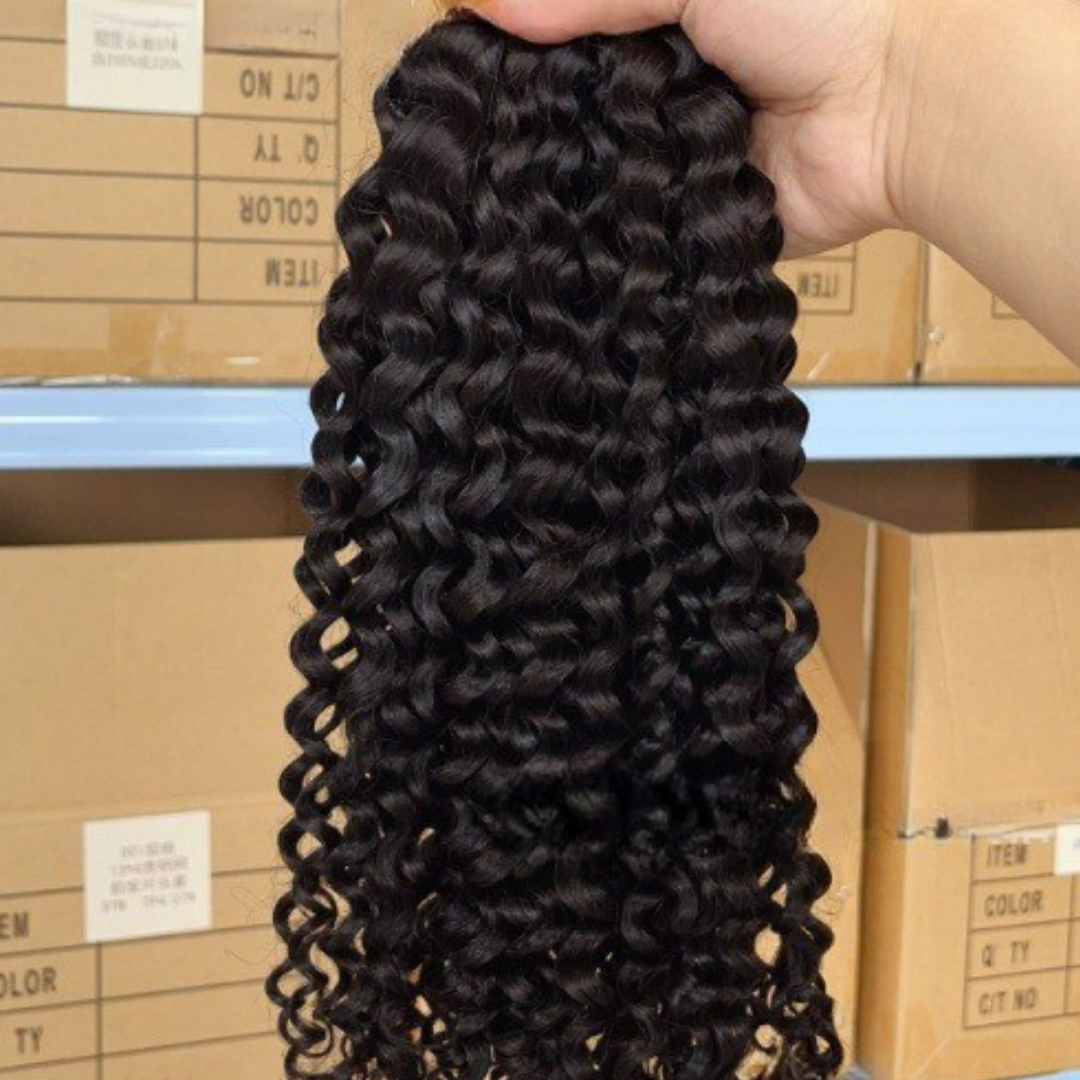 Deep Curl Bulk Human Hair Extension