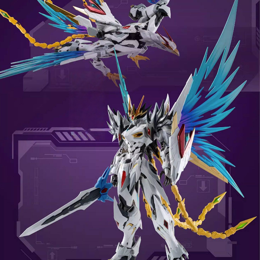 The datails of Metal Puzzle MNP-XH02 Cao Ren Model Kit. Its body can transform into other shapes.