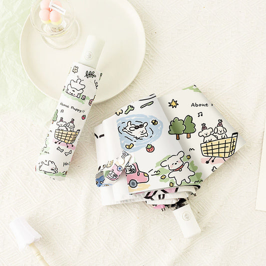 Dog Cartoon Umbrella with UV Protection cute