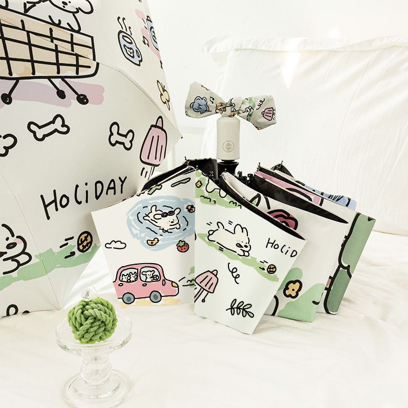 Dog Cartoon Umbrella with UV Protection
