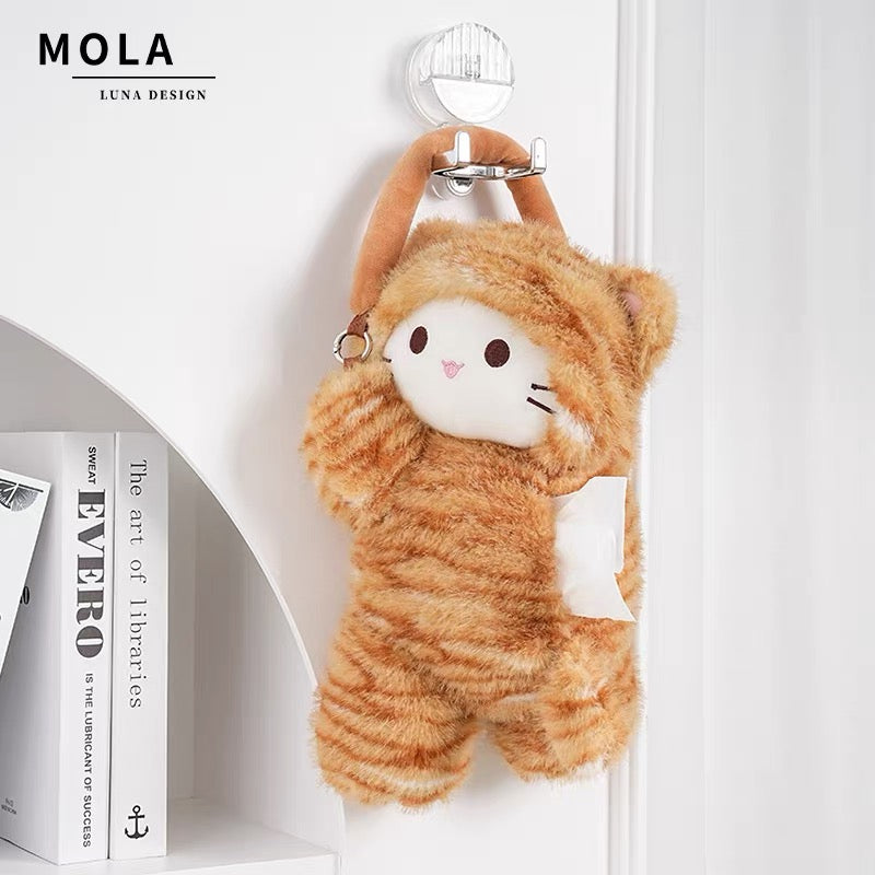 Ginger MOLA LUNA - Hanging Cat Tissue Box Cover