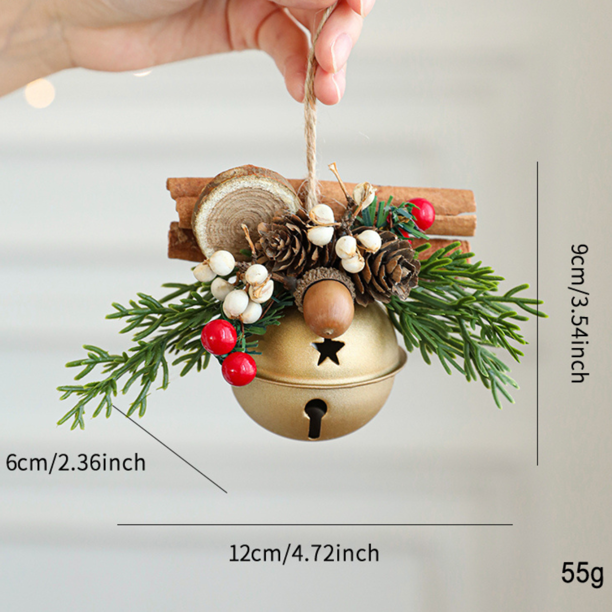 Christmas Gold Bell Ornaments