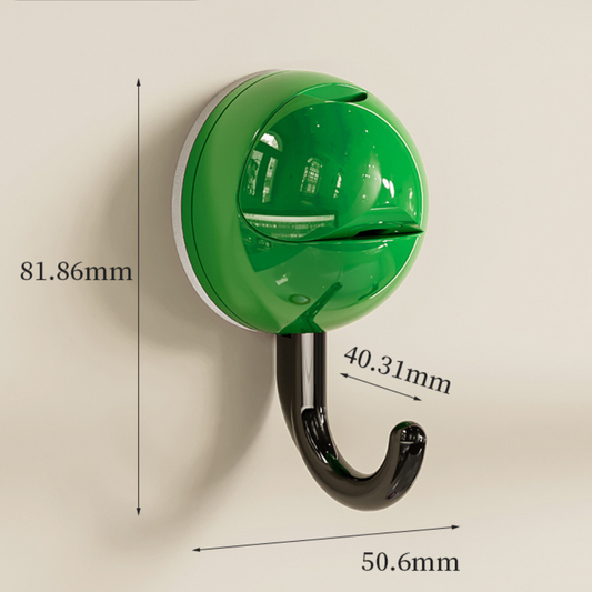 Green Suction Cup No-Drill Hooks