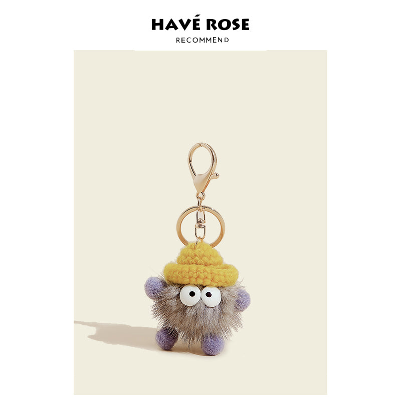 Grey Soot Sprites (Susuwatari) with Beanie Bag Charm