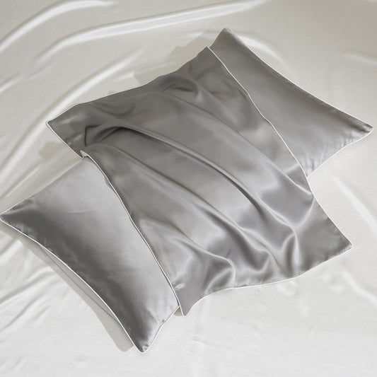 Grey 100% Silk Pillowcases