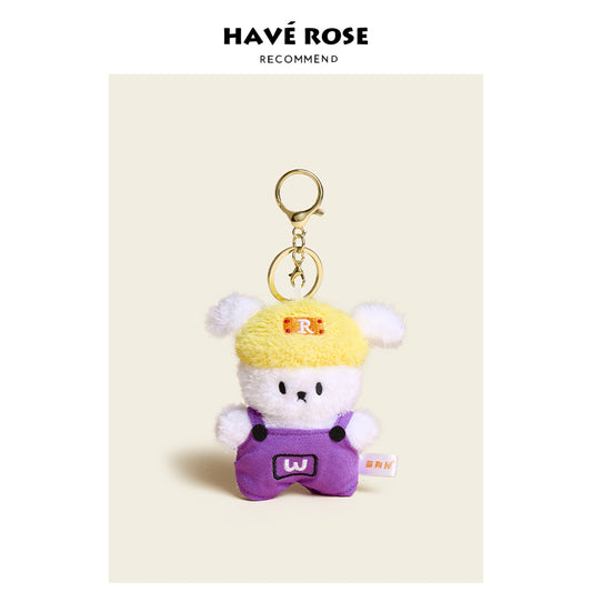 HAVEROSE - Original Yellow Hat Puppy Plush Bag Charm