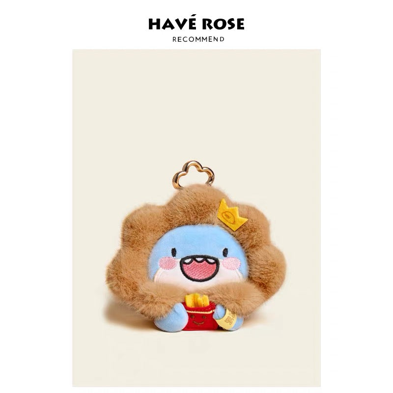 HAVEROSE - Cute Shark Bag Charms & Coin Purse lion dark