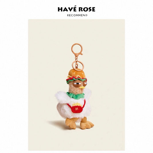 HAVEROSE - Original Cute Chicken Plush Bag Charm