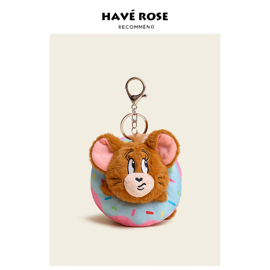 Tom & Jerry Donut Plush Bag Charm