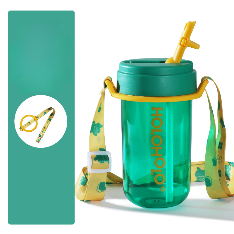 Holoholo Straw Cup Green with Strap