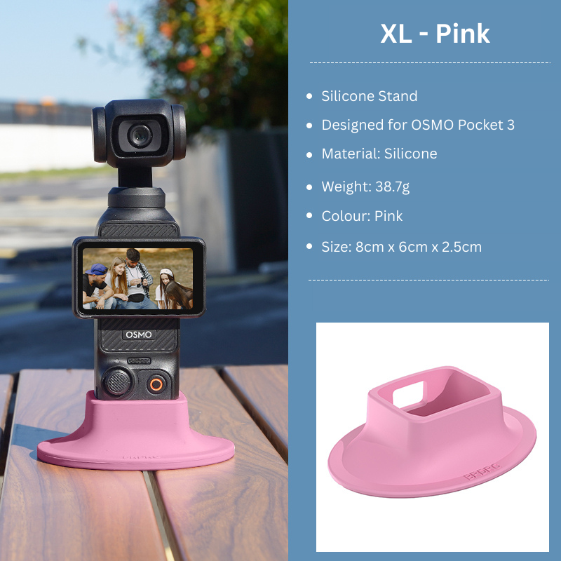 Hot Pink Extra Large Osmo Pocket 3 Silicone Stand