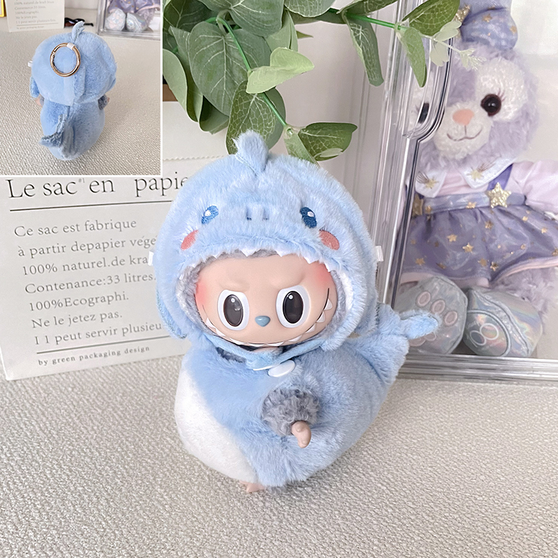 Labubu Exciting Macaron Shark Outfit