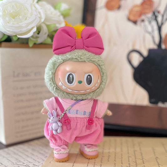Labubu Overalls Pink Clothes Cute