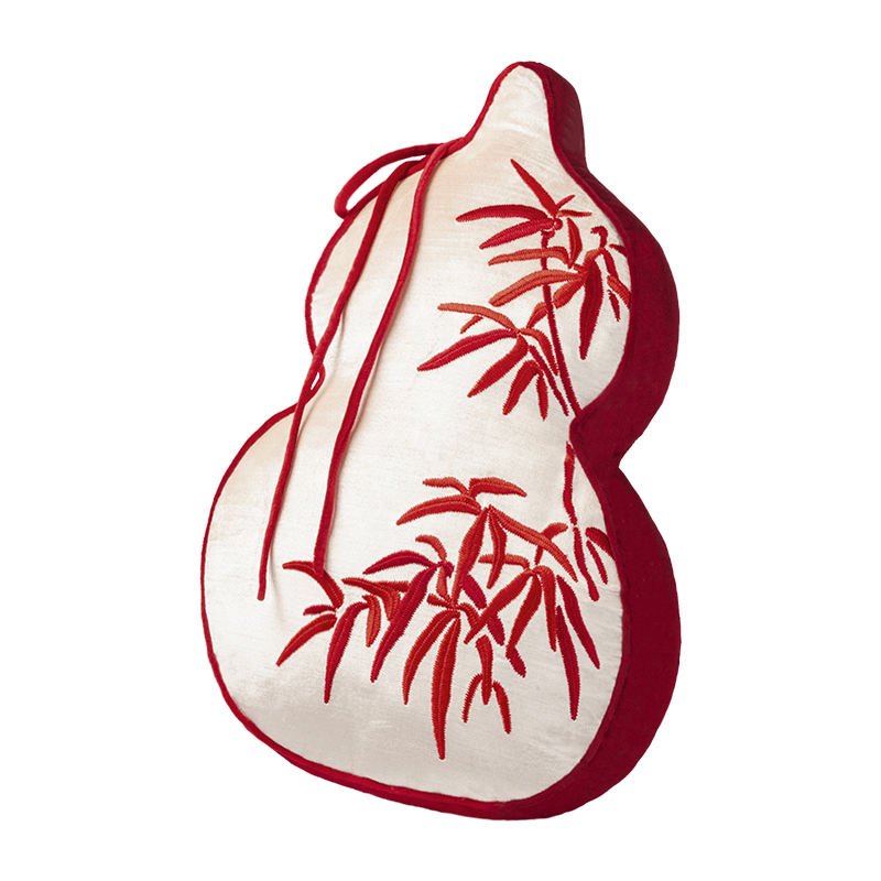 Lucky Gourd Pillow Silver