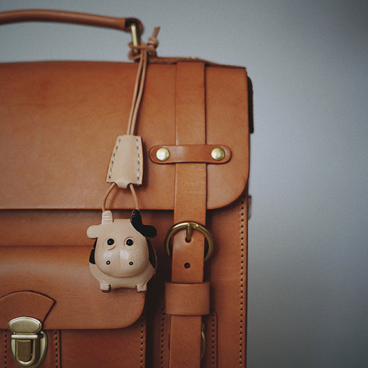 MISKSOLA - Vintage Handmade Leather Animal Keyring