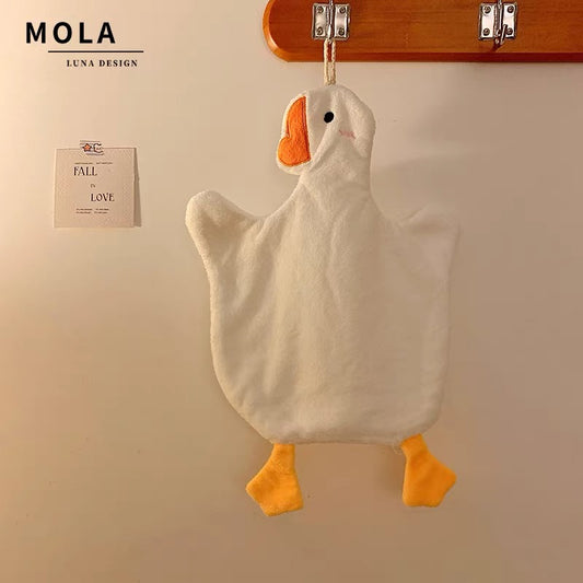 MOLA LUNA - Cloral Fleece Goose Hand Towel white