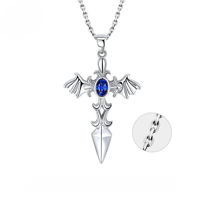 MYSH - Devil Silver Pendant Necklace