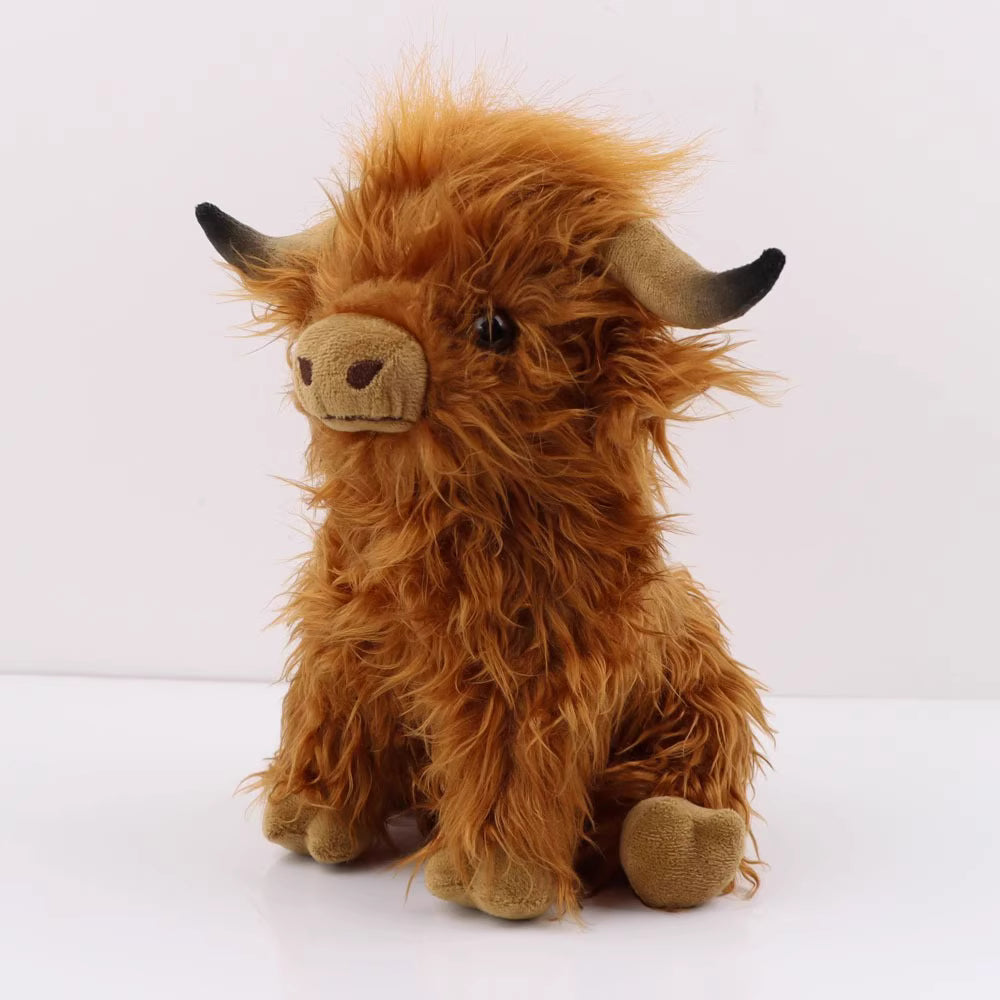 Scottish Highland Cattle Plush Toy Side