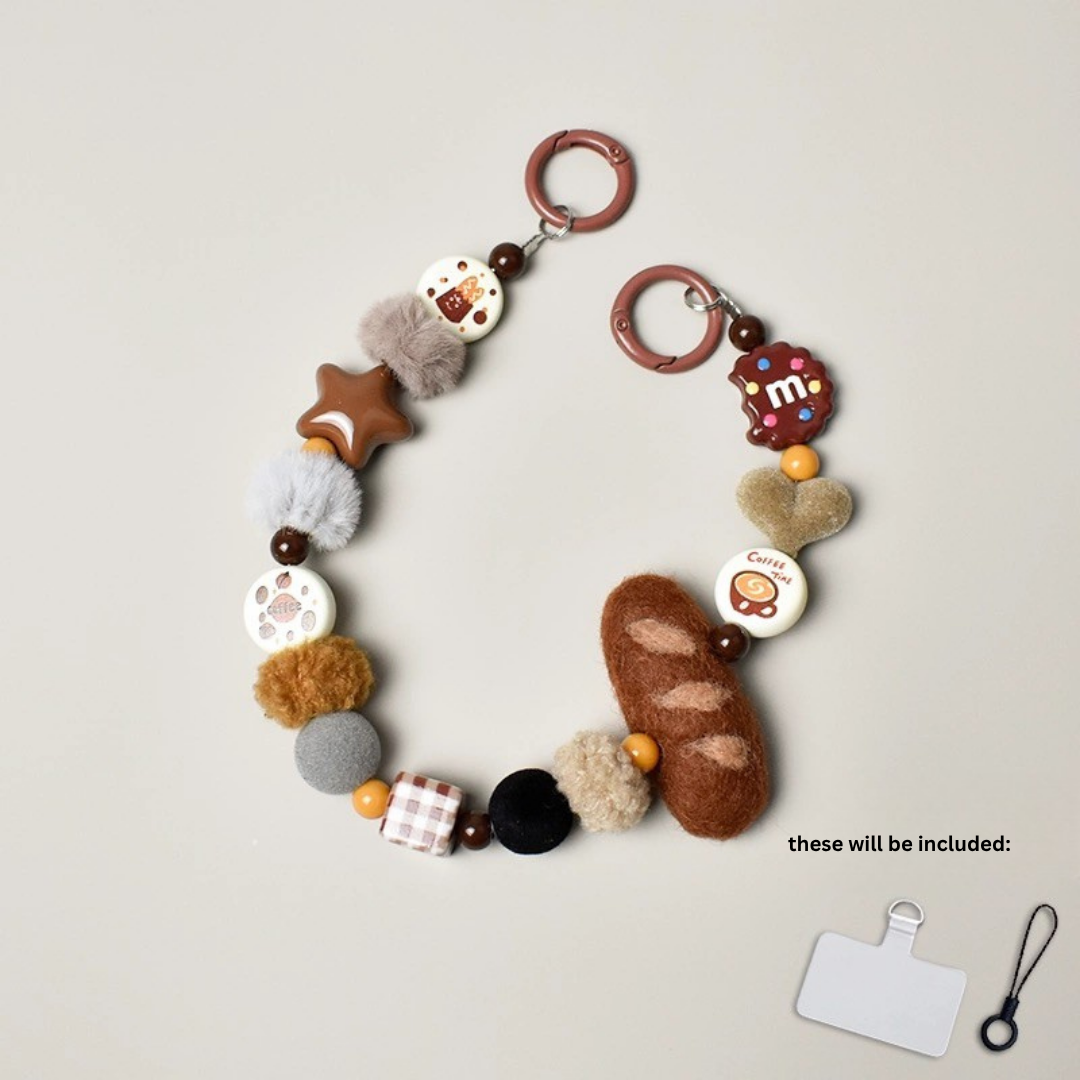 MiWan Box - Handmade Plush Phone Charm Baguette Double