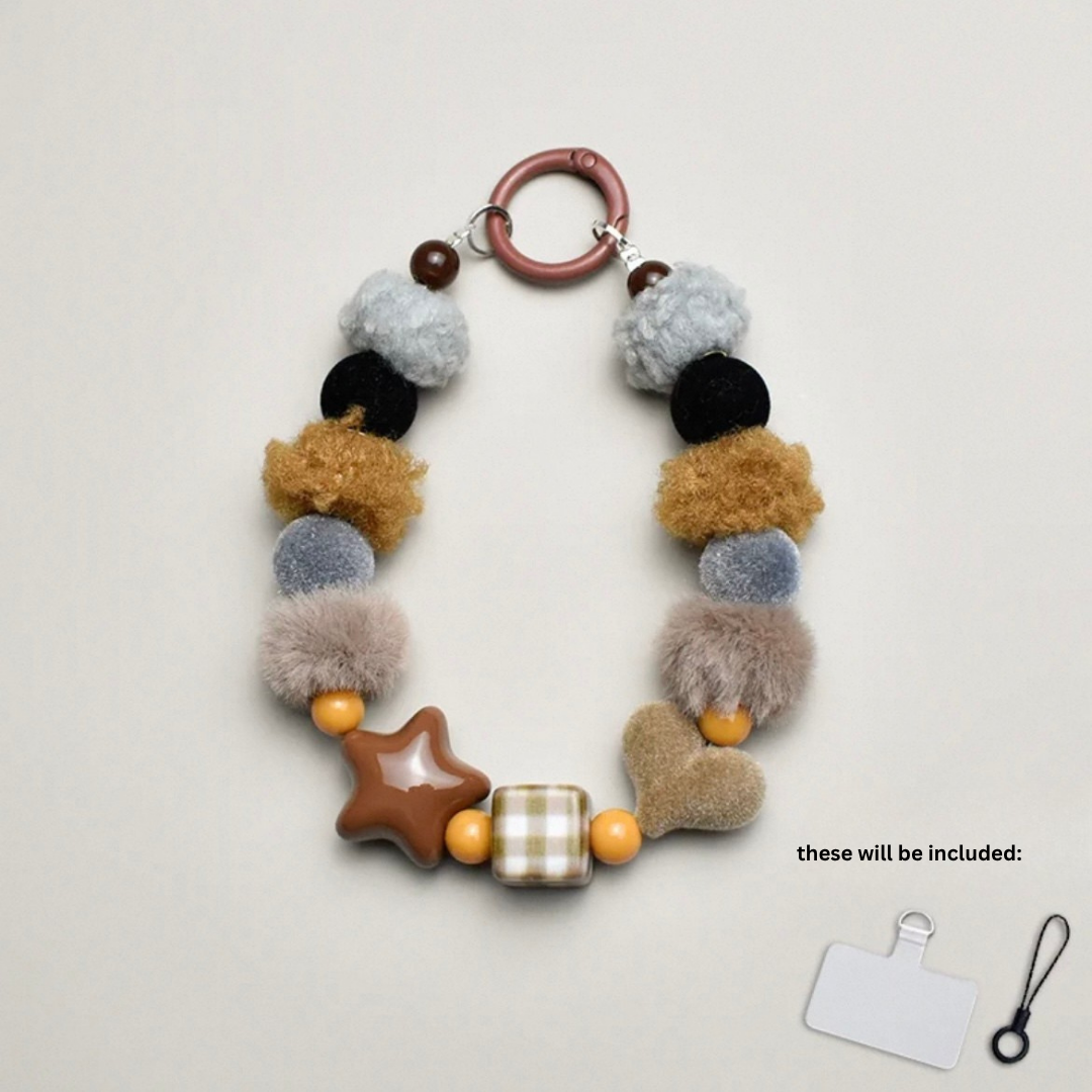 MiWan Box - Handmade Plush Phone Charm Original SIngle Buckle