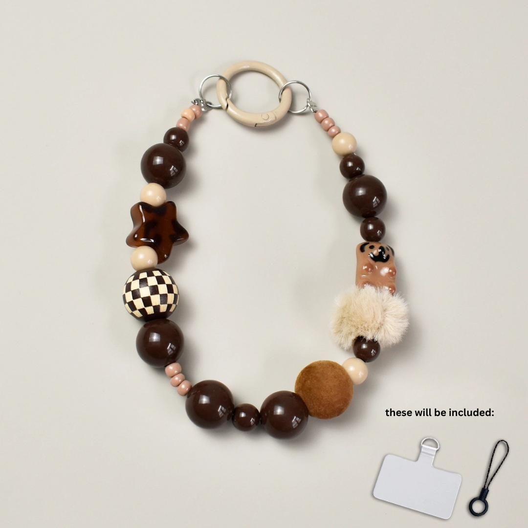 MiWan Box - Handmade Plush Phone Charm Puppy Single Buckle